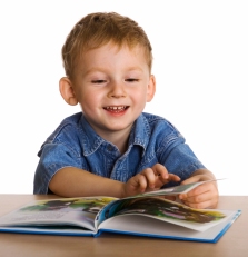 Child with the book