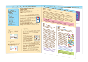 Curriculum Guide Layout