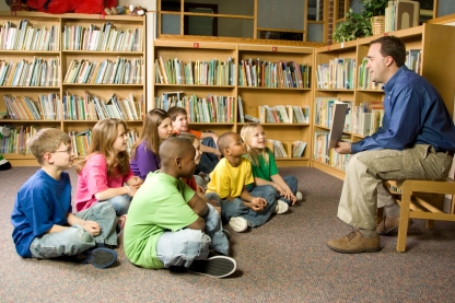 Story Time in the School Library